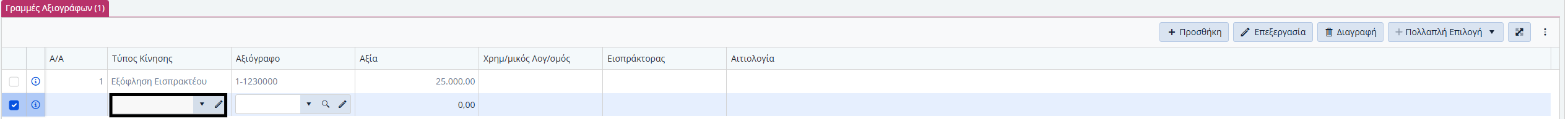 ΠΑ - Γραμμές